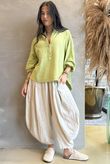 Suri Cushion Cotton Laurie Blouse Soft Olive